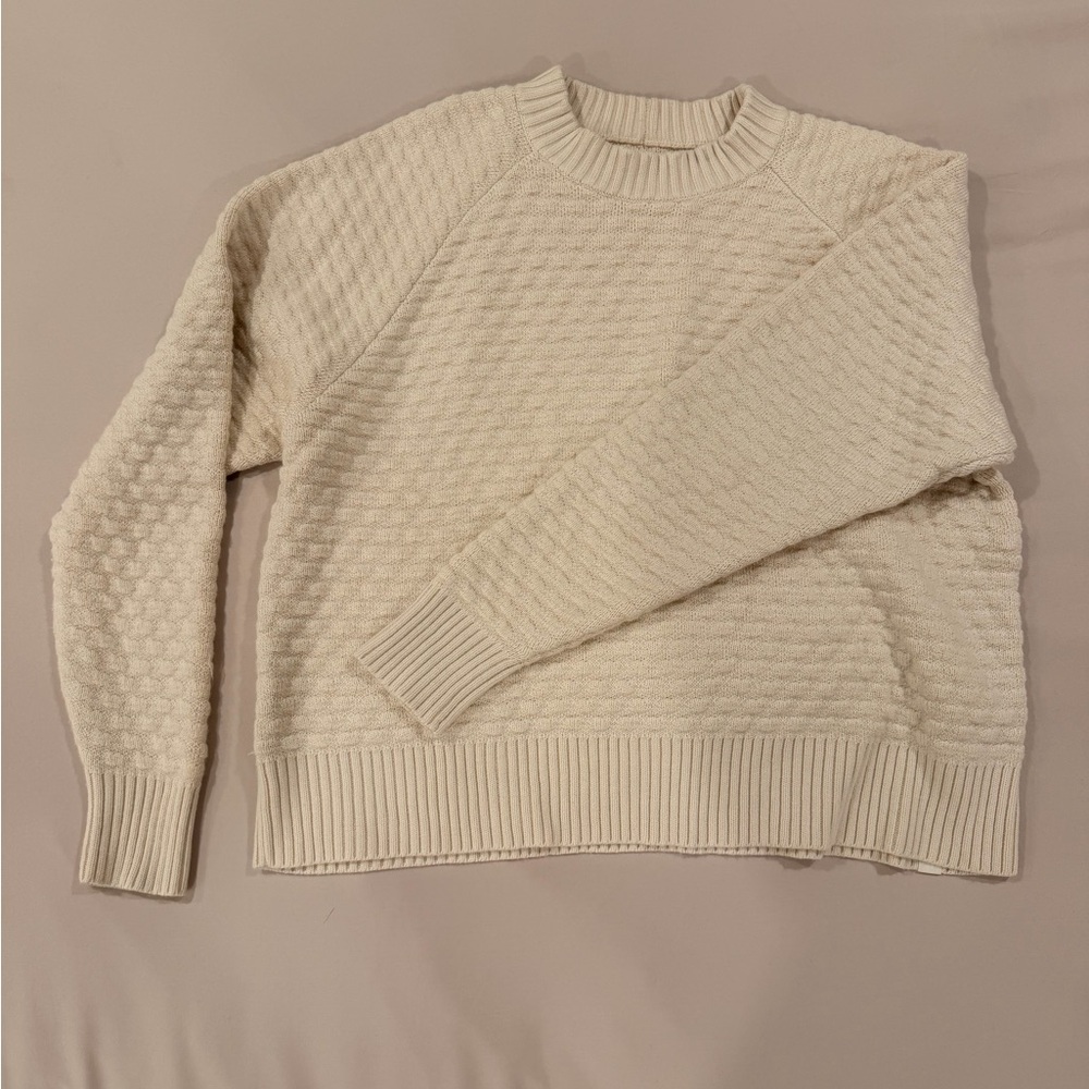 Lululemon Cream Cable KnitSweater